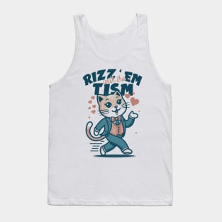 rizz em with the tism Tank Top